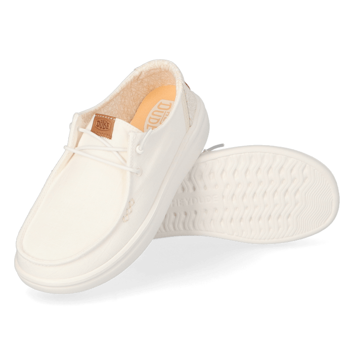 Wendy Rise Chambray Grid Dames Instappers Snow White