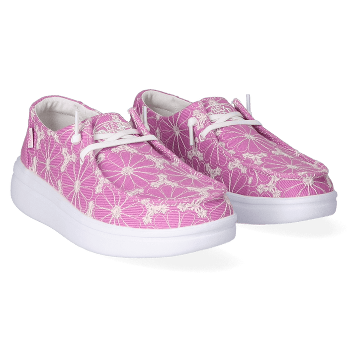 Wendy Rise Eyelet Dames Instappers Violet