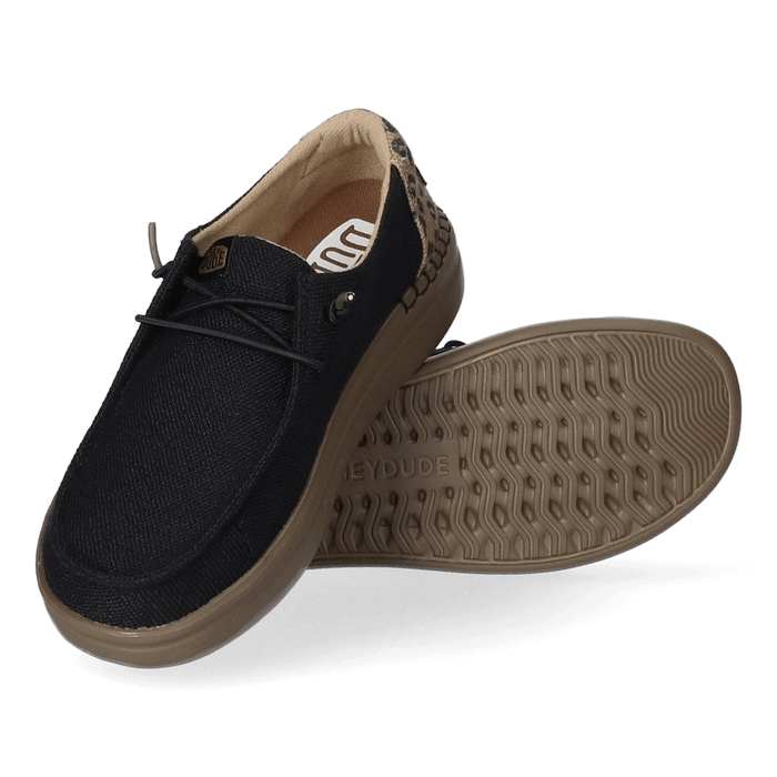 Wendy Rise Leo Dames Instappers Black