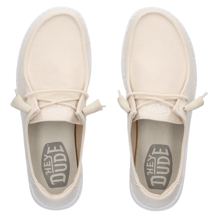 Wendy Slub Canvas Dames Instappers Natural