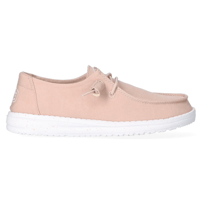 Wendy Slub Canvas Dames Instappers Tan