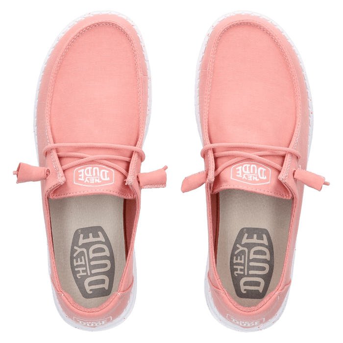Wendy Slub Canvas Dames Instappers Terracotta