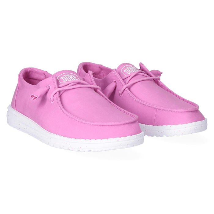 Wendy Slub Canvas Dames Instappers Violet