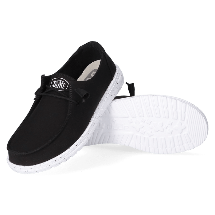 Wendy Slub Dames Instappers Black