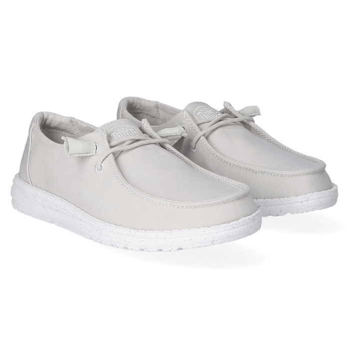 Wendy Slub Dames Instappers Light Grey