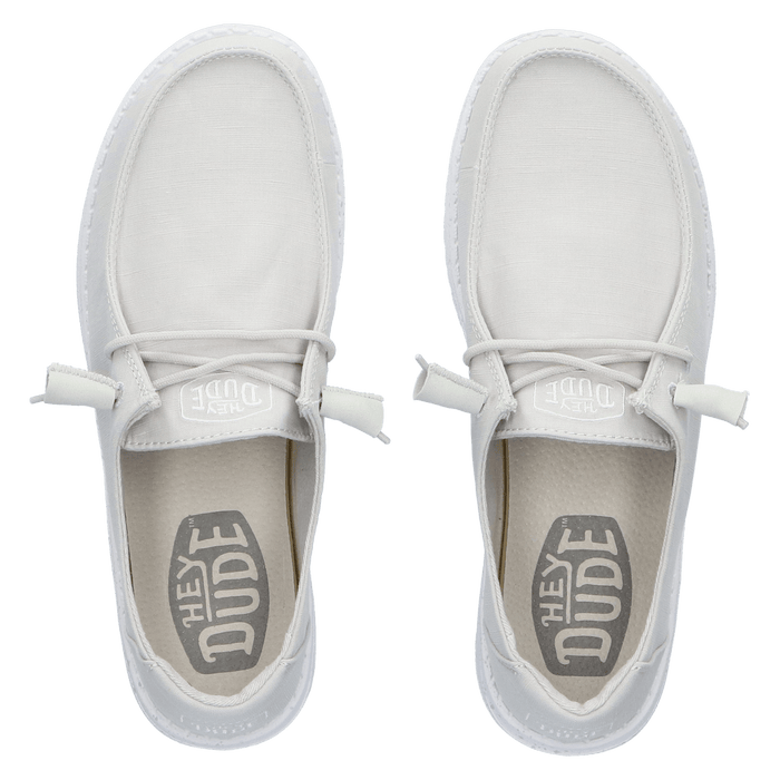Wendy Slub Dames Instappers Light Grey