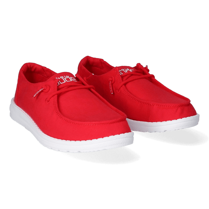 Wendy Slub Dames Instappers Red