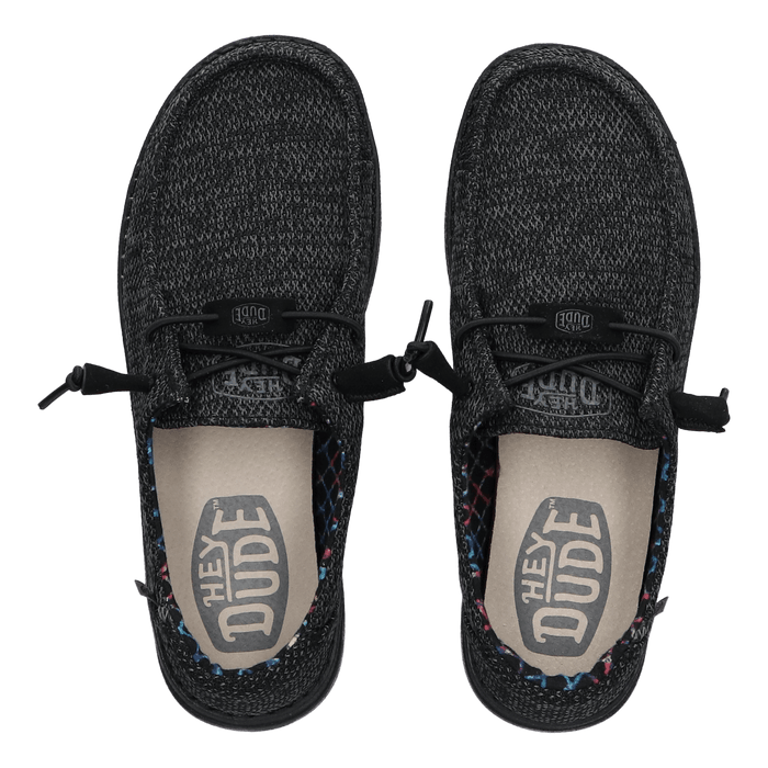 Wendy Sox Micro Dames Instappers Total Black