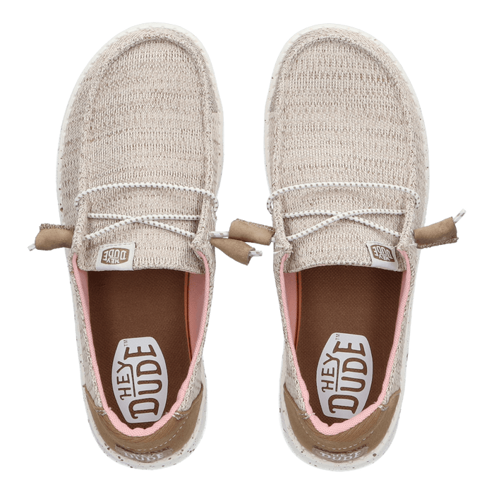 Wendy Sport Mesh Dames Instappers Walnut