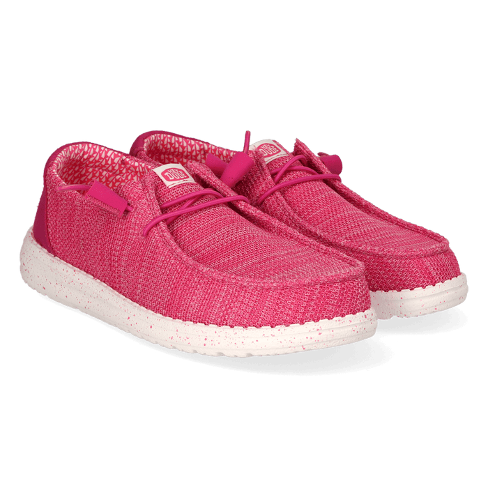Wendy Stretch Sox Dames Instappers Fuchsia Pink