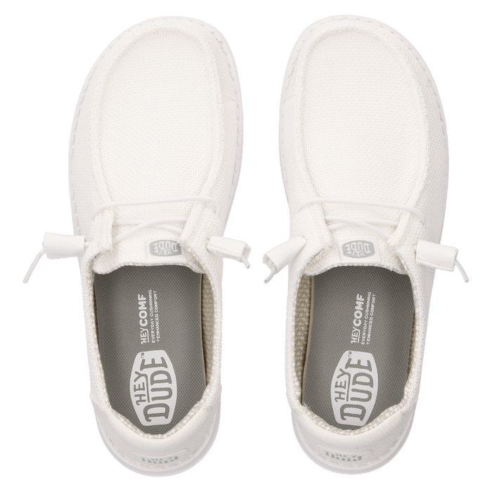 Wendy Stretch Sox Dames Instappers Stone White