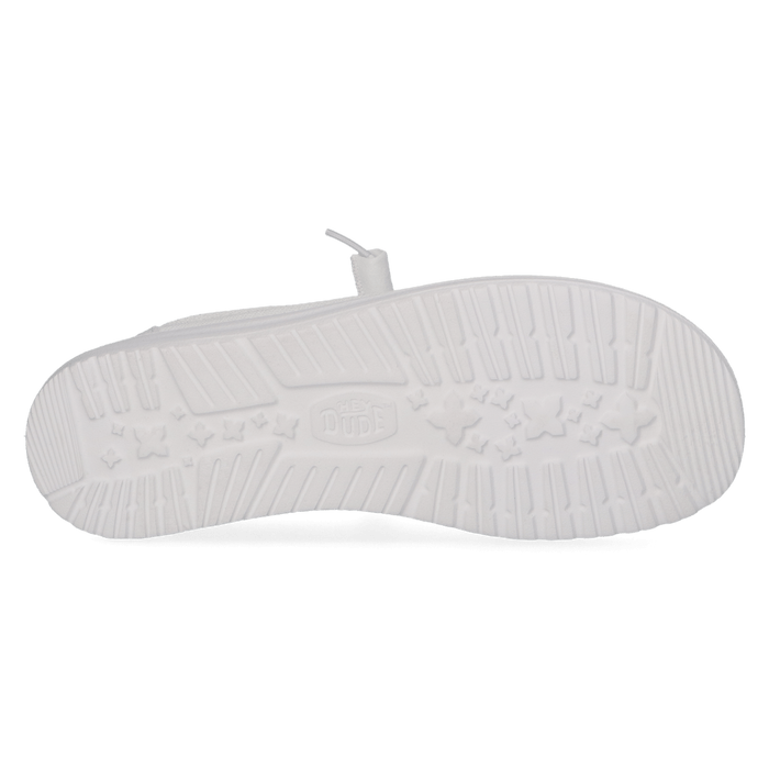 Wendy Stretch Sox Dames Instappers Stone White