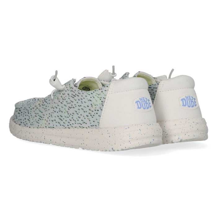 Wendy Stretch Speckle Dames Instappers White/Multi
