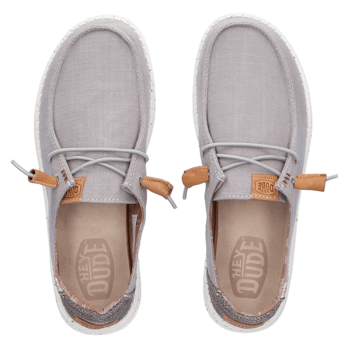 Wendy Washed Canvas Dames Instapper Grey