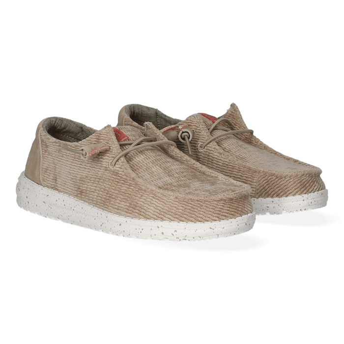 Wendy Wave Corduroy Dames Instappers Olive Grey