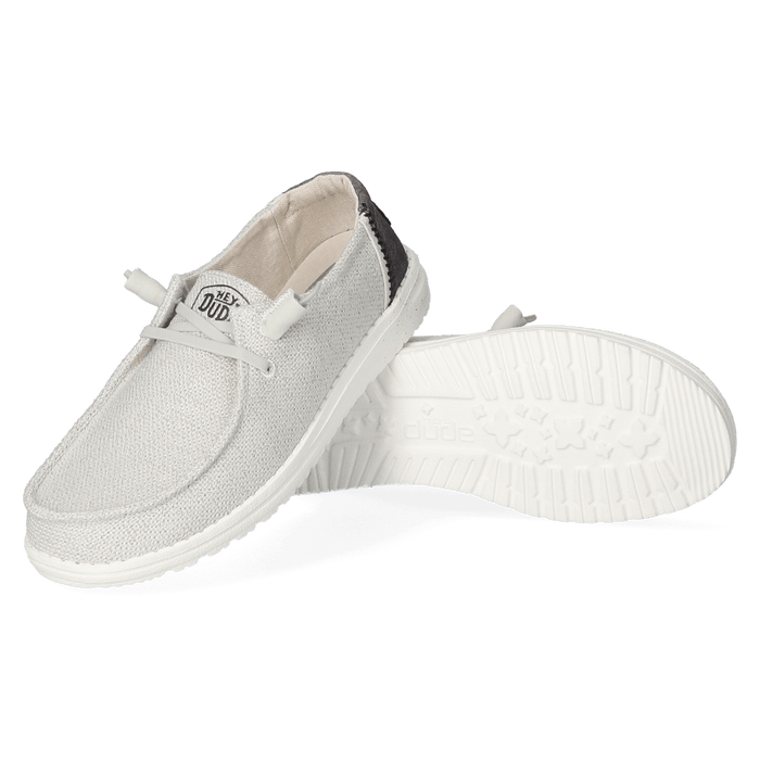 Wendy Woven Dames Instappers Light Grey