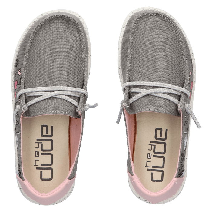 Wendy Youth Meisjes Instappers Doodle Grey