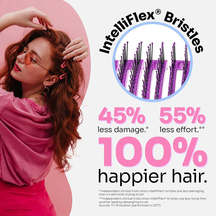Wet Brush Shower Detangler Purple Glitter - ikatehouse