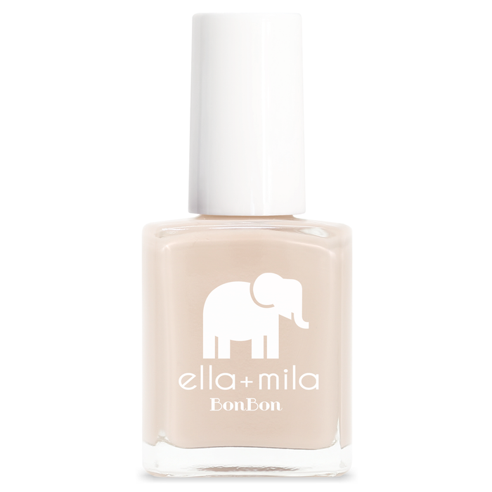 Whipped Chai pastel light tan nail polish bottle – ella+mila BonBon
