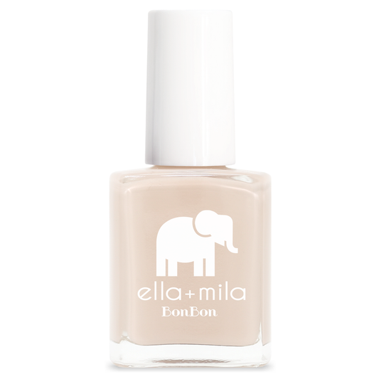 Whipped Chai pastel light tan nail polish bottle – ella+mila BonBon