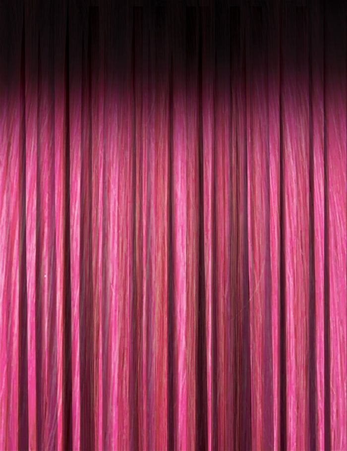 OUTRE synthetic hair full cap wig long straight pink ombre with darker roots and smooth silky finish