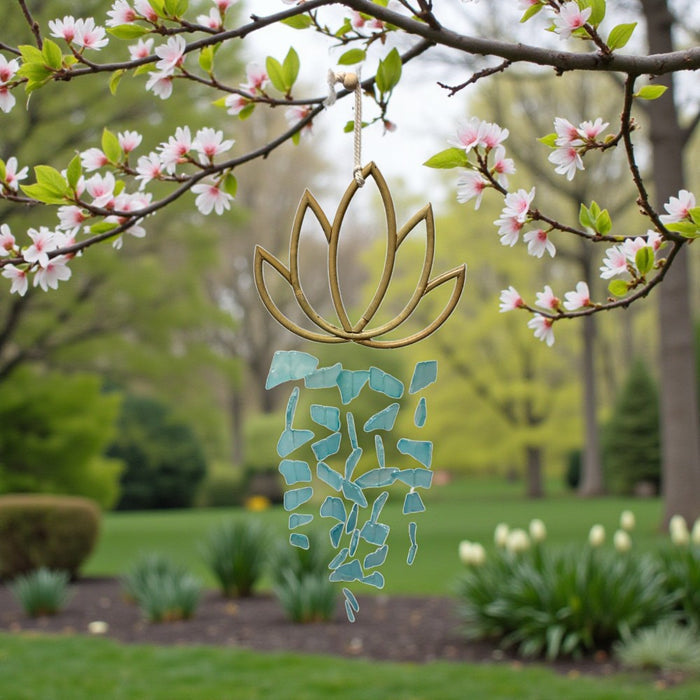 Windchime - Sea Glass, Lotus Tosca