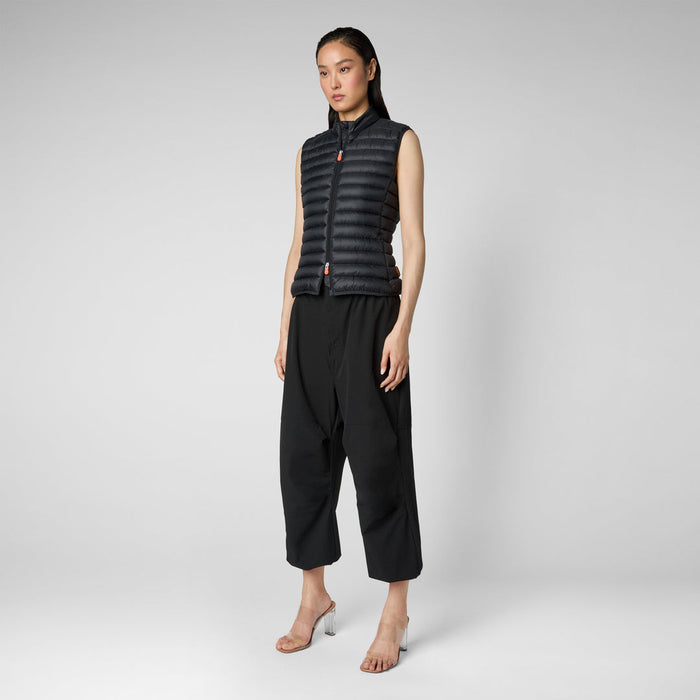 WOMEN'S ANITA PUFFER VEST IN BLACK