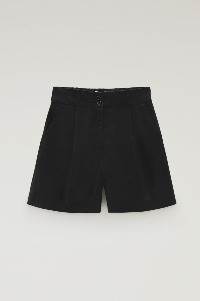 Women's Pure Cotton Poplin Shorts Black