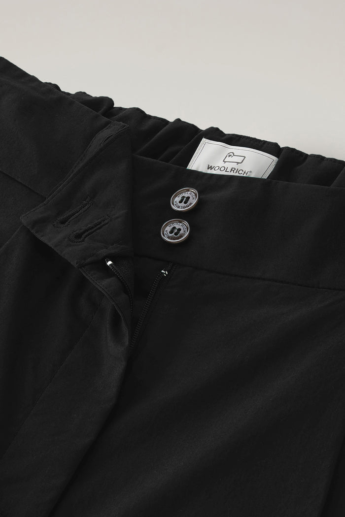 Women's Pure Cotton Poplin Shorts Black