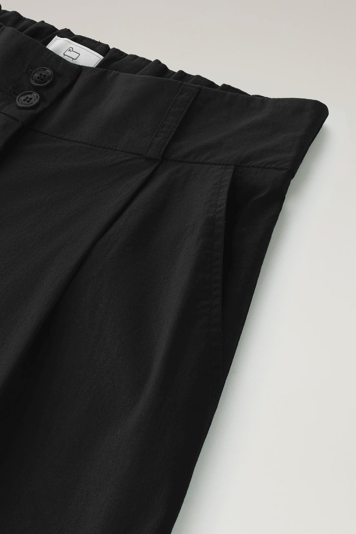Women's Pure Cotton Poplin Shorts Black