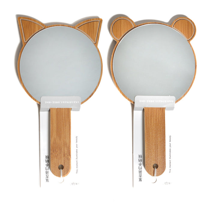 Wood Handheld Mirror - ikatehouse