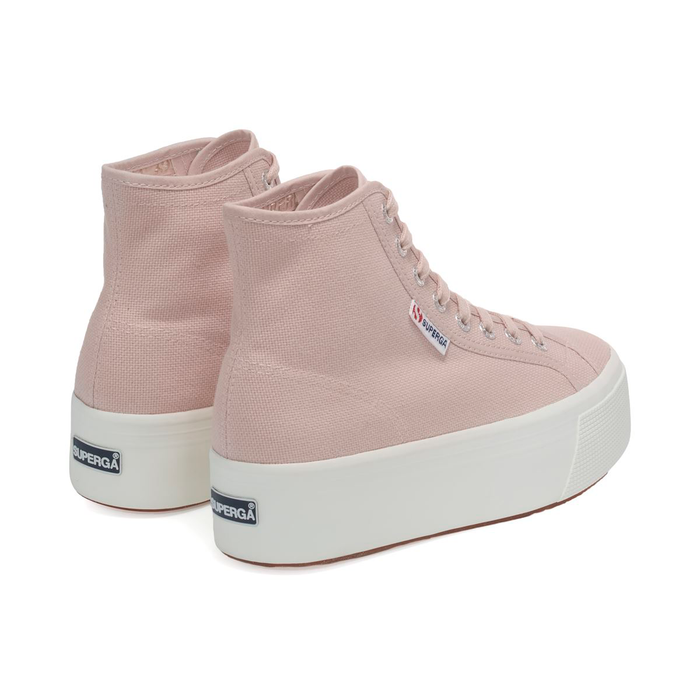Zapatilla 2708 Hi Top Pink Skin F Avorio