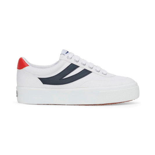 Zapatilla 2740 Platform Block White Navy Red