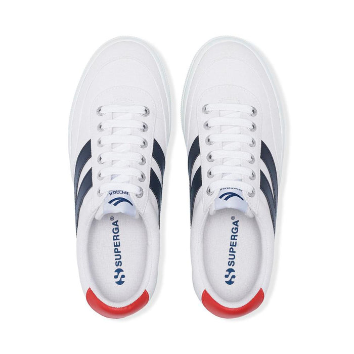 Zapatilla 2740 Platform Block White Navy Red