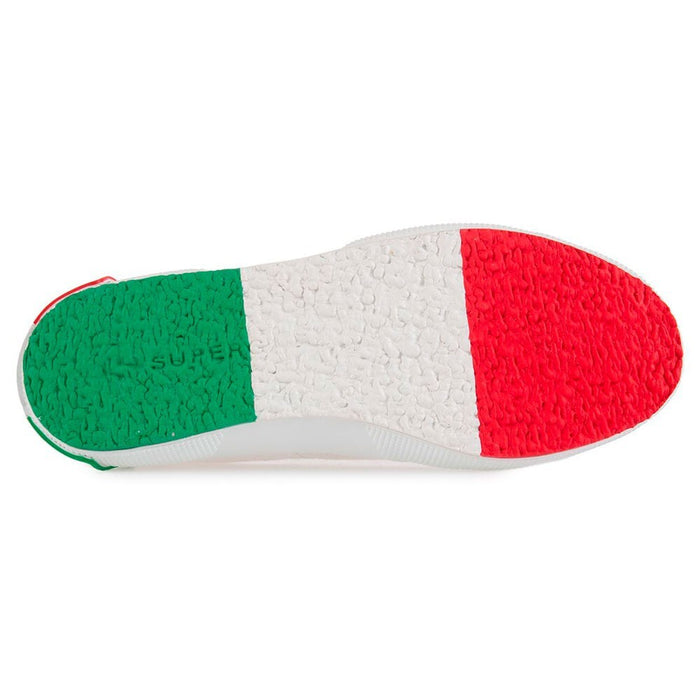 Zapatilla 2750 BIG RUBBER PATCH White Italy Flag Superga
