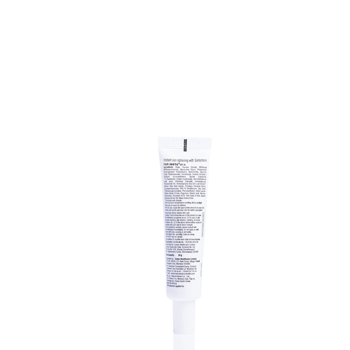 Zydus Fair Insta SPF 30 Instant Skin Lightening with Sunscreen
