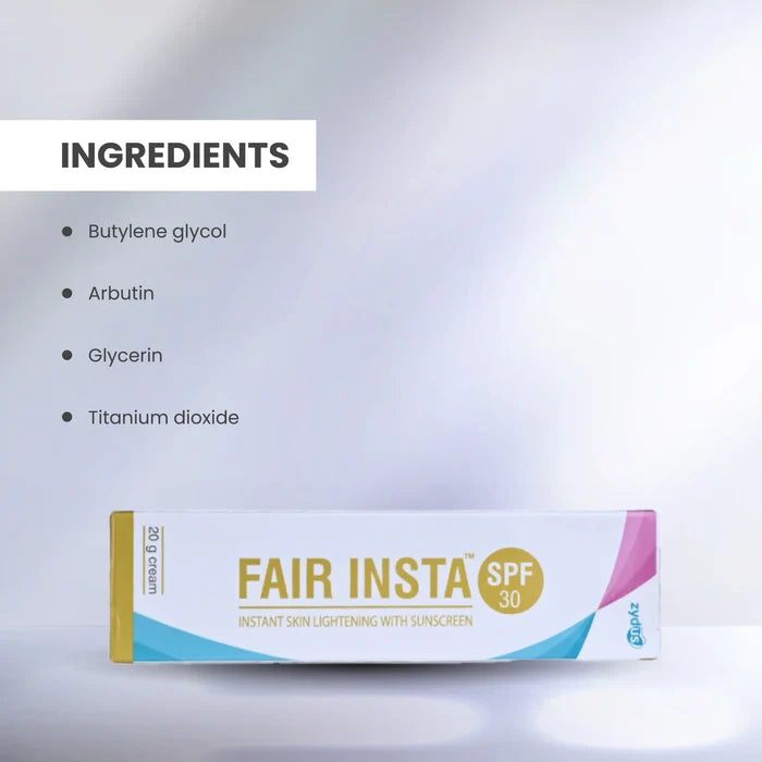 Zydus Fair Insta SPF 30 Instant Skin Lightening with Sunscreen